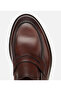 Men's Leather Brown Classic Loafer Shoes - 5