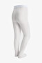 Girl's White Pretty Daisy Patterned Fishnet Pantyhose - 4