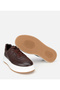 Men's Leather Brown Soft Textured Casual Shoes - 6