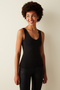 V-Neck Black Top - 2