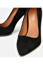 Women's Suede Leather Black Stiletto - 3