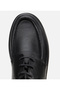 Men's Leather Black Soft Textured Comfort Casual Shoes - 5