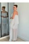 Women's Adjustable Strap Loose Standard Size Dress with Cape - 5
