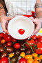 X Bengi Kurtcebe Pomodoro Stoneware 4-Piece Soup Bowl Set 15 cm - 6