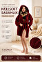 Women's Premium Hooded Wellsoft Robe - Ultra Soft Plush Home Bathrobe