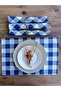 Plaid Panama Duck Cloth Decorative Placemat Napkin (30x45cm) 4 Pieces V-01 - 2