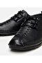Men's Leather Black Comfort Flat Shoes - 3