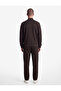 Three-Thread Ribbed Regular Fit Long Sleeve Zippered Collar Pocket Sweatshirt - 4