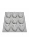 Silicone 9-Cavity Almond-Shaped Pastry Mold - 2