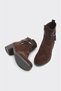 Hakiki Deri Fermuarlı Kadın Bot - 4