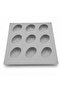 Silicone 9-Cavity Almond-Shaped Pastry Mold - 3