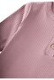 0-3 Years Old Ribbed Cuffed Jumpsuit - Lilac - 4
