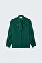 Collared Plain Shirt - Emerald - 4