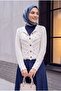 Pompom Openwork Buttoned Cardigan