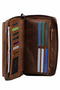 Signature 0133 Genuine Leather Premium Large Size Multi-Compartment Wallet with Plenty of Card Holders, Large Coin Compartment, Phone Section, Portfolio Hand Wallet, Men's Card Holder Wallet - 4