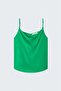 Strappy Collared Blouse - Green - 6
