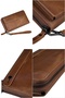 Signature 0133 Genuine Leather Premium Large Size Multi-Compartment Wallet with Plenty of Card Holders, Large Coin Compartment, Phone Section, Portfolio Hand Wallet, Men's Card Holder Wallet - 2