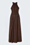 Belted Dress - Brown - 7