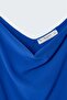 Strappy Collar Blouse - Sax Blue - 7