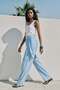 Belted Trousers - Baby Blue