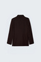 Classic Collar Long Jacket - Brown - 6