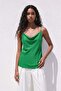 Strappy Collared Blouse - Green - 5