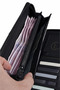 Signature 0133 Genuine Leather Premium Large Size Multi-Compartment Wallet with Plenty of Card Holders, Large Coin Compartment, Phone Section, Portfolio Hand Wallet, Men's Card Holder Wallet - 6