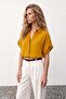 Casual Shirt with Sleeve Detail - Safran - 3