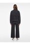 High Waist Comfortable Fit Cotton Denim Trousers - Culotte Jeans - 4