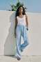 Belted Trousers - Baby Blue - 2
