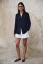 Plain Classic Shirt - Navy Blue - 2