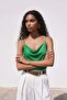 Strappy Collared Blouse - Green - 3