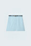 Linen Look Shorts - Baby Blue - 6