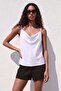 Strappy Collared Blouse - Ecru - 5