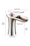 Bathroom Sink Faucet Matte Chrome Waterfall New Model - 7