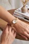Geometric Pattern Luxury Stone Women's Wristwatch Gold Color Pl-1580B1X - 3