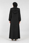 Black Removable Hooded Cloak - 2