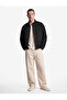 Comfortable Fit Cotton Stand Collar Jean Jacket with Metal Accessories and Closed Pockets