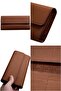 Women's 010 Genuine Leather Horizontal Premium Large Size Multi-Compartment Wallet with Plenty of Card Holders and Large Coin Compartment - 3