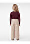 Ribbed Long Sleeve Crew Neck Printed Cotton T-Shirt - 4