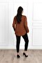 Women's Half Zipper Detailed Plus Size Blouse 1387-23 - 4