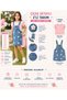 Girl's Floral Embroidered Denim Dress Set – Casual Stylish & Comfortable Combination for the New Season Summer Collection