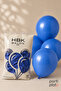 Balloon Single Color 12" 100Pcs Blue Hbk