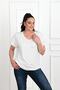 Women's V-neck Large Size T-shirt 1486-23 - 5