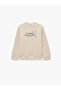 Shardonlu Long Sleeve Crew Neck Printed Sweatshirt - 4