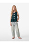 Crew Neck Sleeveless Bowknot Blouse
