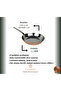 Chef Type Modern Thick 1.5mm Copper Frying Pan 25×5cm - 7