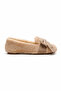 Nora Cream Soft Plush Non-Slip Sole Women's Ballerina Slippers with Bow Accessories - 5