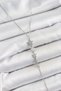 Brass Zircon Stone Row Star Figure Y Model Silver Color Women's Necklace