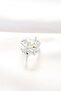 Star Model Silver Color Adjustable Ring - 2
